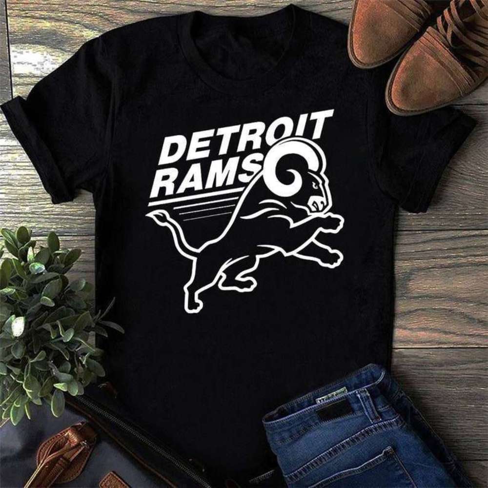 Detroit Rams Unisex T Shirt - Picture 1 of 4